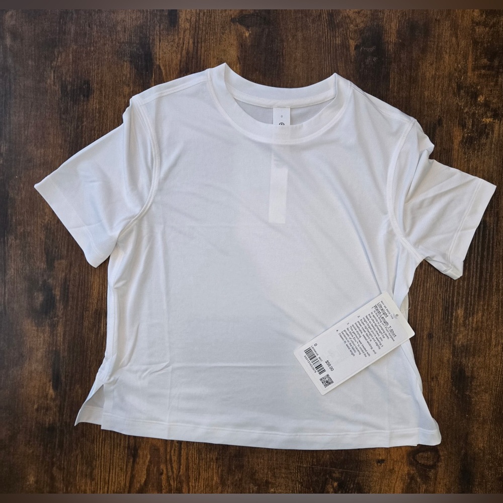 Lululemon White Short Sleeve T-Shirt Size 0 New